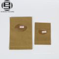 Kraft paper ziplock packaging bags with window